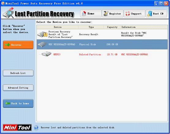 recover lost partition linux