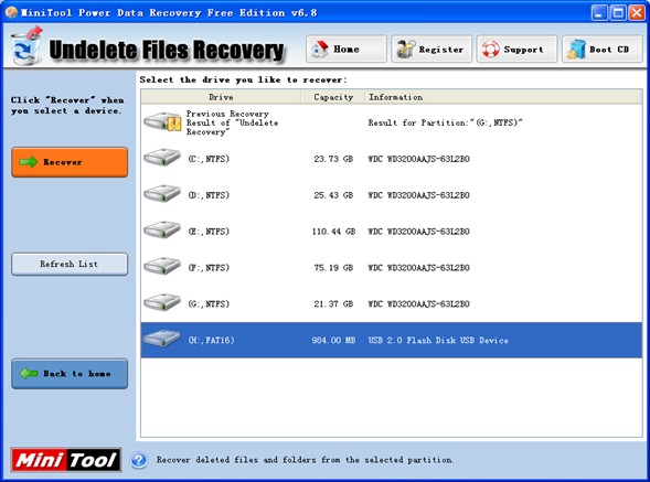 USB data recovery software1