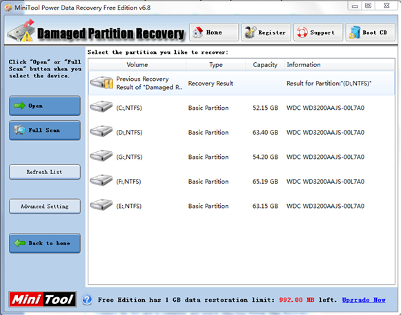 ntfs-partition-recovery-software-damaged-partition-recovery-interface